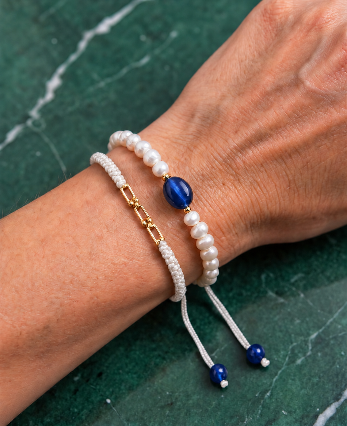 Duo Bleu en joher hor 18 carats
