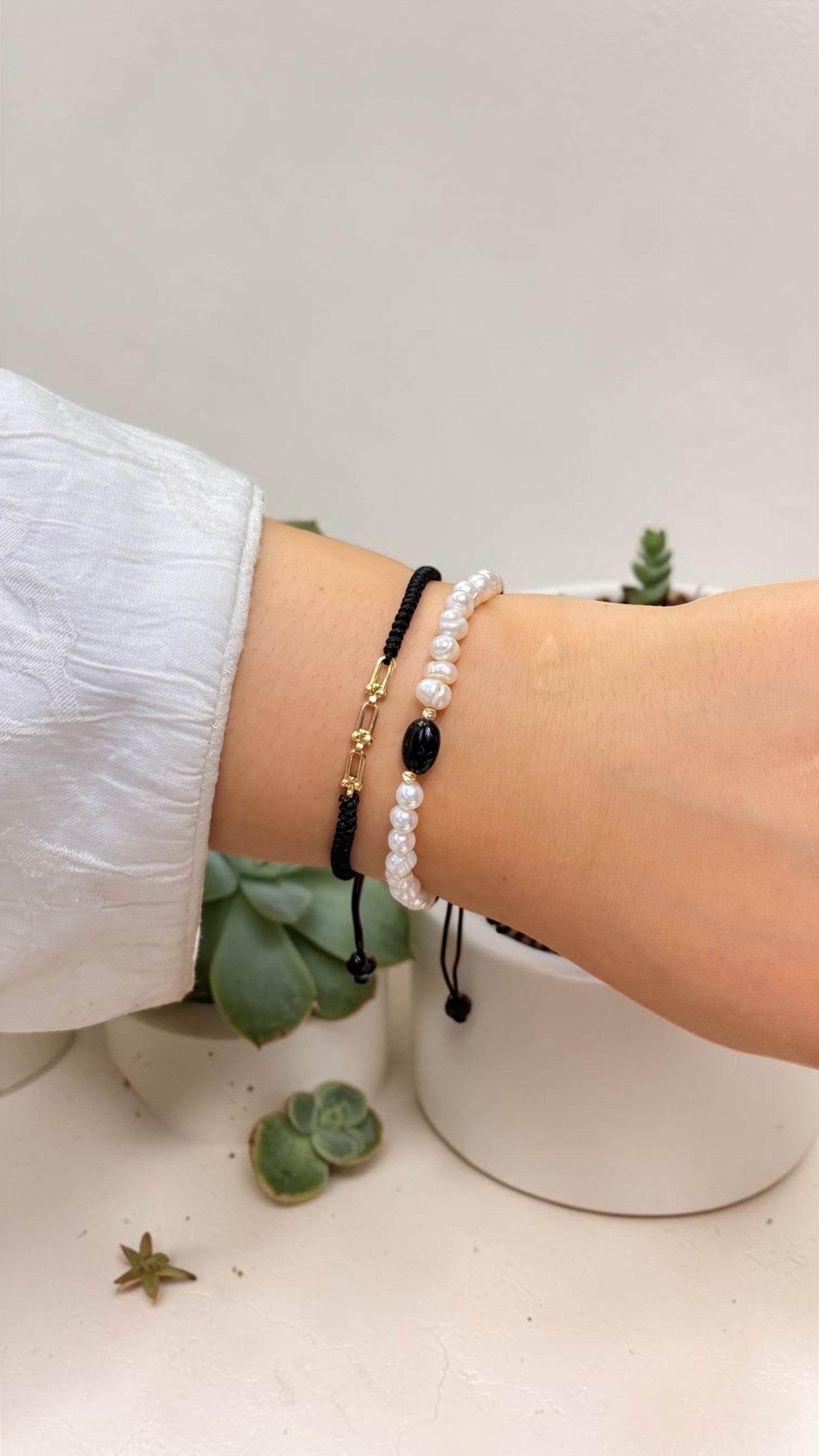 Duo Noir en joher hor 18 carats